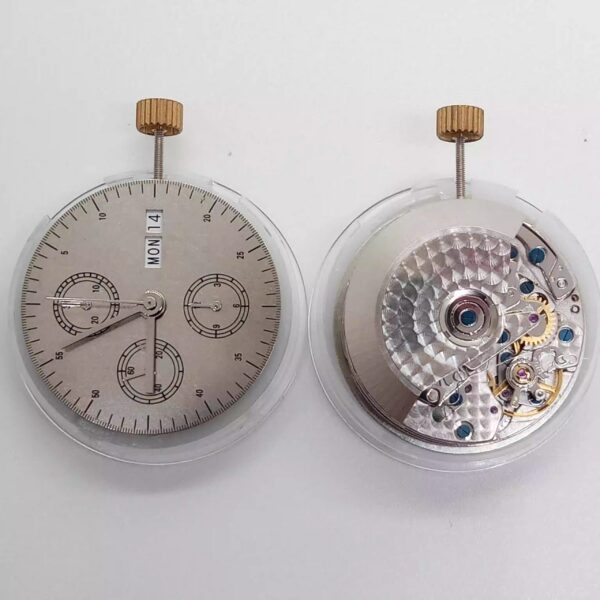 Watch Accessories, Domestic Dandong 7750 Mechanical Movement Single Calendar with Small Seconds at 3, 6 and 9 O'clock