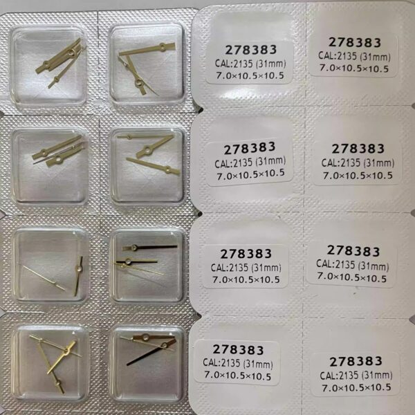 Watch Accessories: Replacement Hands for Rolex Calibre 2135 (Female Models 279173-179174), Luminous and Non-Luminous Options for 31mm/26mm Dials