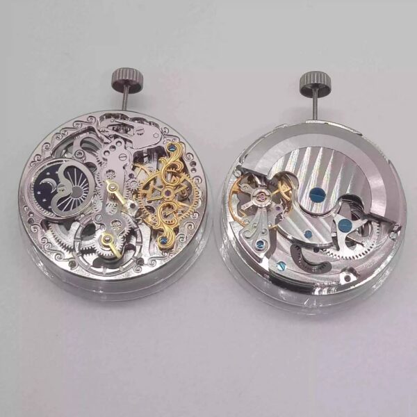 0【 Watch Accessories: Domestic Liaocheng Big Flywheel Mechanical Movements (Fake Big Flywheel), Dual Barrel, Hollow-Out Dual Barrel, Liaocheng