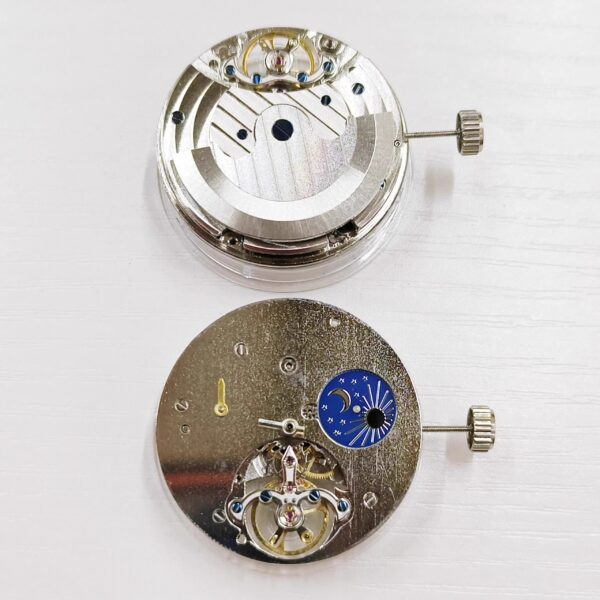 0】 Watch Accessories: Domestic Liaocheng Big Flywheel Mechanical Movements (Fake Big Flywheel), Dual Barrel, Hollow-Out Dual Barrel, Liaocheng