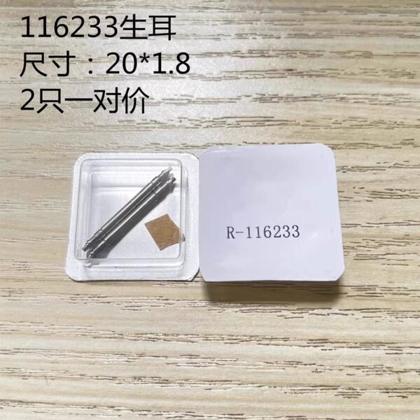 Watch Accessories, Compatible with Rolex Genuine Replacement Spring Bars, Price for a Pair of Spring Bars (Models: 116233, 68273, 69173)