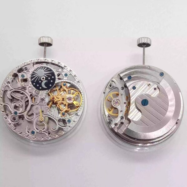 Watch Accessories: Domestic Liaocheng Big Flywheel Mechanical Movements (Fake Big Flywheel), Dual Barrel, Hollow-Out Dual Barrel, Liaocheng