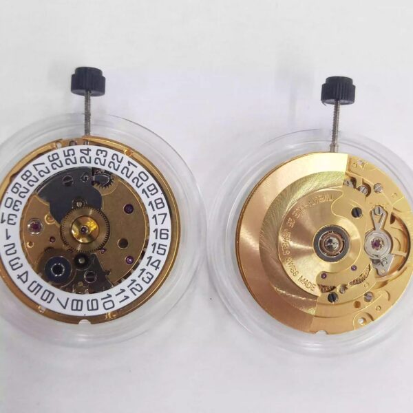 Watch Accessories, Swiss Imported ETA Mechanical SW200-1 Movement, SW220-1 Movement with Double Calendar (Gold & White Movements)