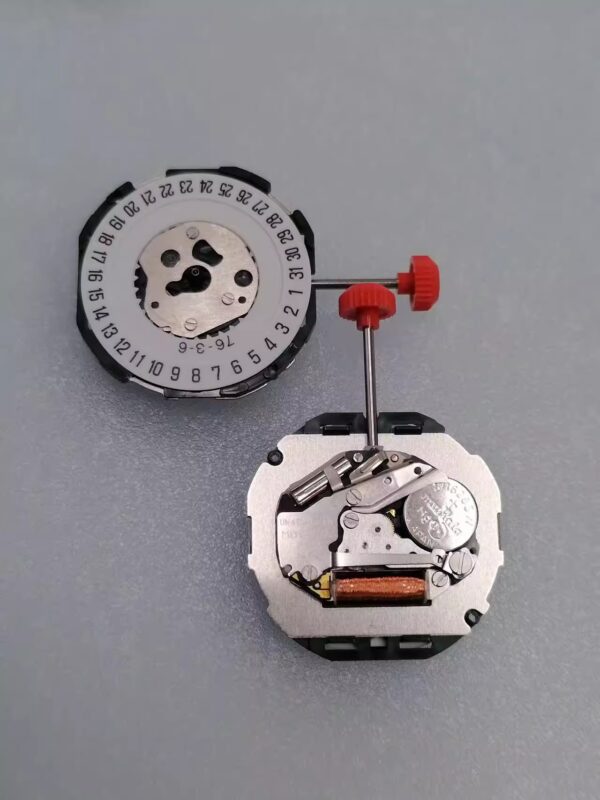 Watch Accessories: Japanese Miyota 2115 Six-Hand Quartz Movement, Sub-Seconds at 3, 6, 9 O'clock Positions, Men's Single Calendar with Sun-Moon-Star Display