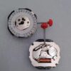 Watch Accessories: Japanese Miyota 2115 Six-Hand Quartz Movement, Sub-Seconds at 3, 6, 9 O'clock Positions, Men's Single Calendar with Sun-Moon-Star Display