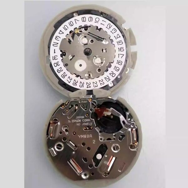 1 Watch Accessories: Japanese Temption Movement YM92A Quartz Movement, Brand New Original with Black or White Date at 3 O'clock