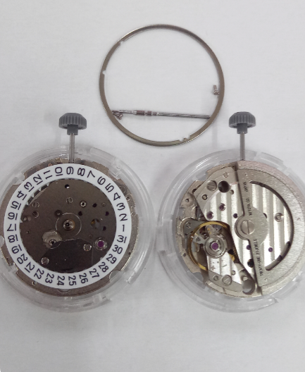Watch accessories: Brand new Japanese Miyota movement 8217, single calendar with sub-seconds at 9 o'clock position, automatic mechanical movement