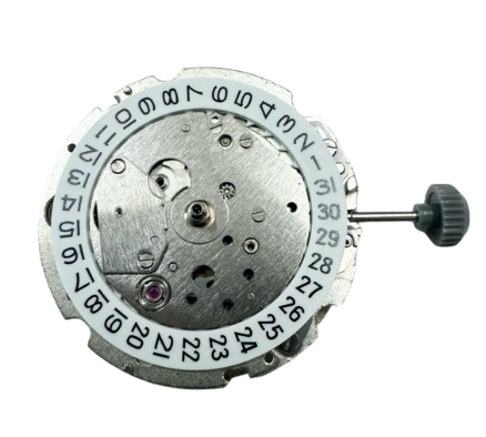 Watch accessories: Brand new Japanese Miyota movement 8217, single calendar with sub-seconds at 9 o'clock position, automatic mechanical movement
