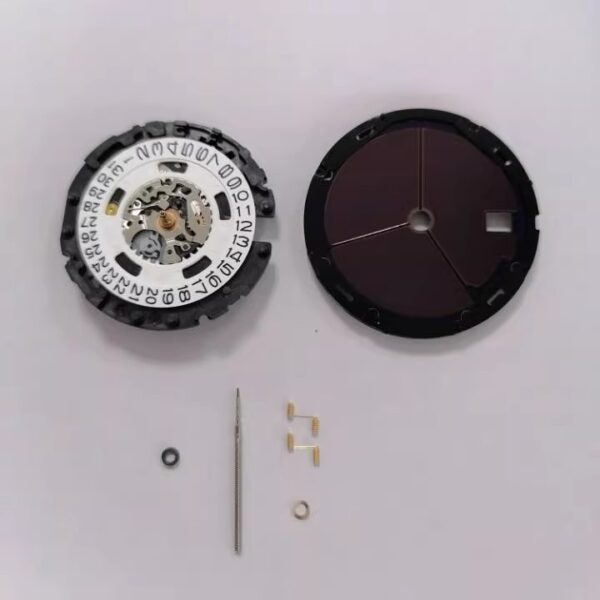 Watch Accessories: Original Japanese Eco-Drive Movement, VS42A Single-Calendar Three-Hand Movement, V157 Solar-Powered Movement, Complete Set with Battery.