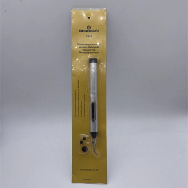 Swiss Imported BERGEON 7916 Watch Repair Tool – Vacuum Tube with Vacuum Pick-Up Pen (with Suction Cup) & Air Blower Pen