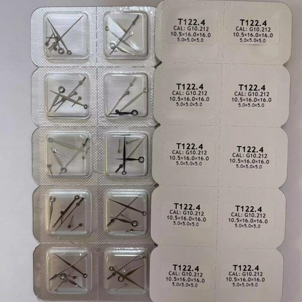 Watch Accessories: Watch Hands for G10.212 Movement, Tissot T122 Watch Hands, G10.211 Six-Hand Set