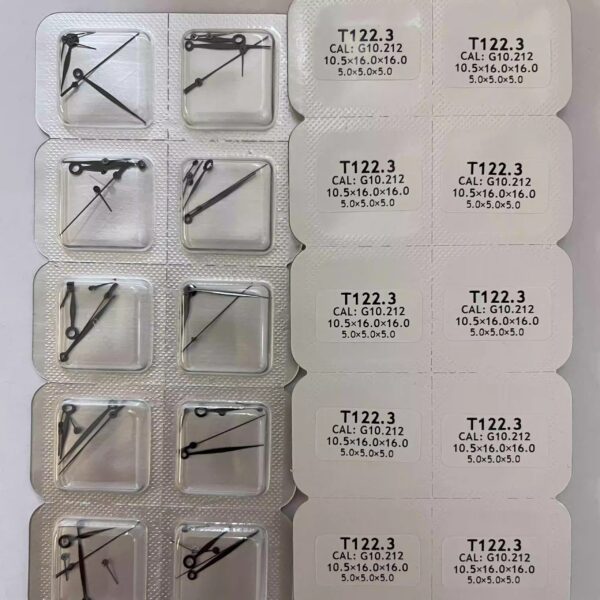Watch Accessories: Watch Hands for G10.212 Movement, Tissot T122 Watch Hands, G10.211 Six-Hand Set