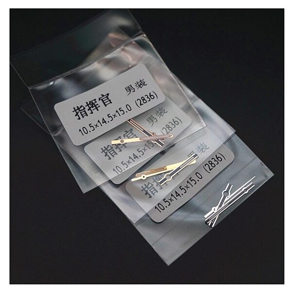 Aftermarket Watch Hands for Mido Commander, Compatible with ETA 2836 Movement (Gold Plated), Including Gold Hour, Minute & Second Hands, and Silver Watch Hands