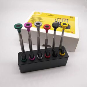 2= Swiss Made BERGEON 7778 6-Piece Watchmaker Screwdriver Set with 12 Spare Blades