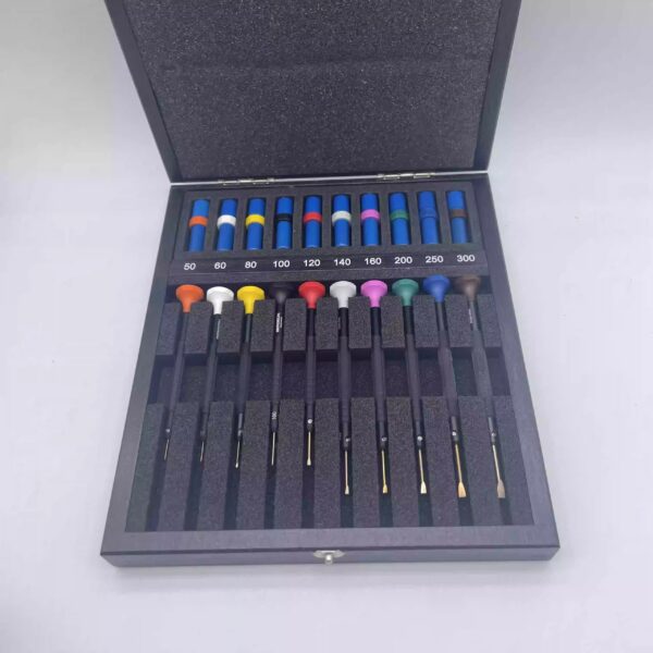 Swiss Made BERGEON 8899-A10 10-Piece Anti-Magnetic Copper Bit Screwdriver Set (Watch Repair Tool with Storage Case)