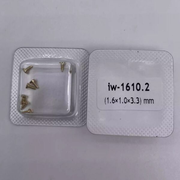 Watch Accessories: Case Back Screws Compatible with IWC Portofino & Portugieser, Full Steel Slotted Case Back Screws (One Box)