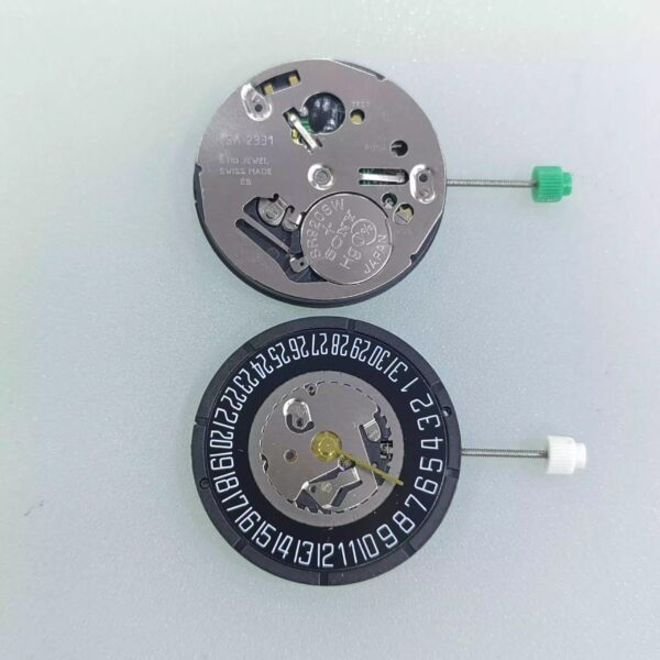 2 Watch Accessories: Brand New and Original; Swiss ISA 2331 Movement; Quartz Movement; Watch Movement