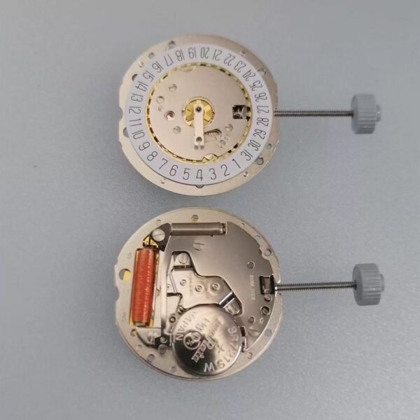 Watch Accessories, Swiss Movement, RONDA 785 Three-Hand Quartz Movement (Gold & White Versions, Date at 3 O'clock Position)
