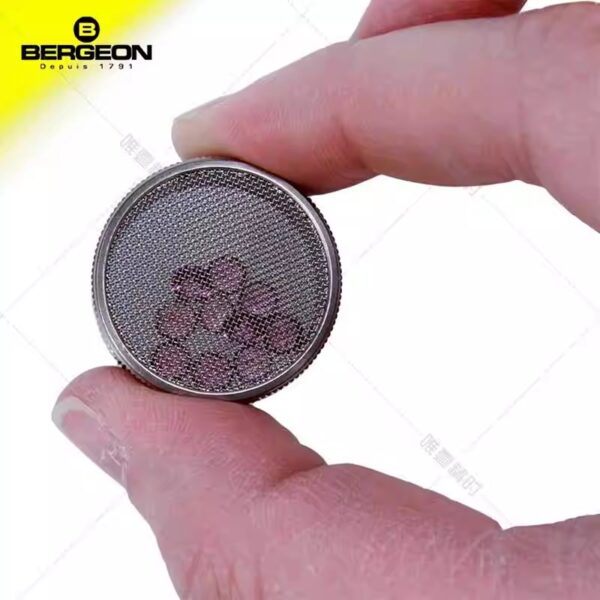 Swiss Made BERGEON 4735 Screw-Top Parts Basket – Ultrasonic Cleaning Accessory