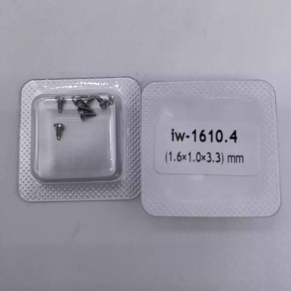 Watch Accessories: Case Back Screws Compatible with IWC Portofino & Portugieser, Full Steel Slotted Case Back Screws (One Box)