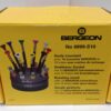 3= Genuine Imported BERGEON 6899-S10 Precision Screwdriver Set with Rotating Stand (for Watch & Clock Repair)