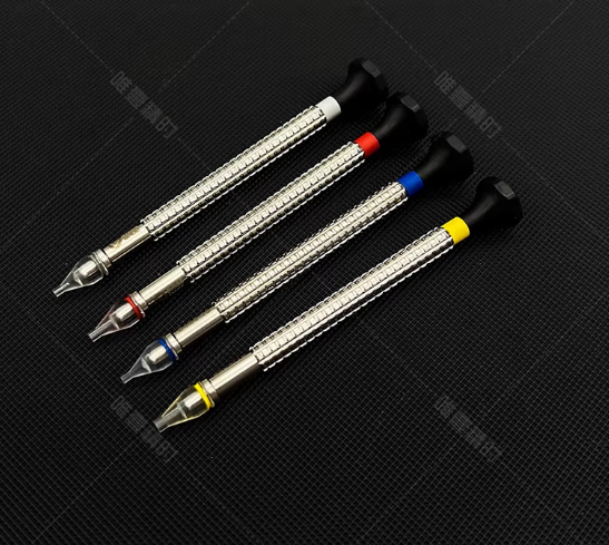 Swiss Made BERGEON 8404-S04 4-Piece Precision Watch Hand Setting Tool Set with Rotating Tips