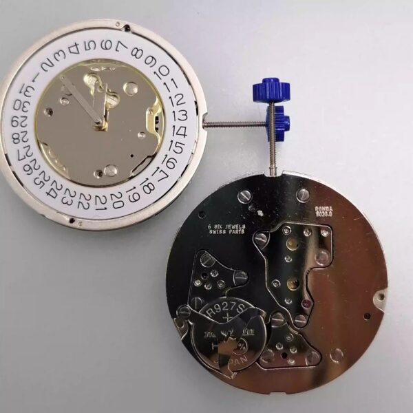 Watch Accessories, Brand New Original Swiss RONDA 5030D Quartz Movement (Gold & White Versions, Date at 3/4 O'clock Positions)