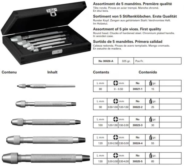 Swiss Made BERGEON 7721 3-Piece Automatic Oiler Set with Storage Base (Watch Lubrication Tool)