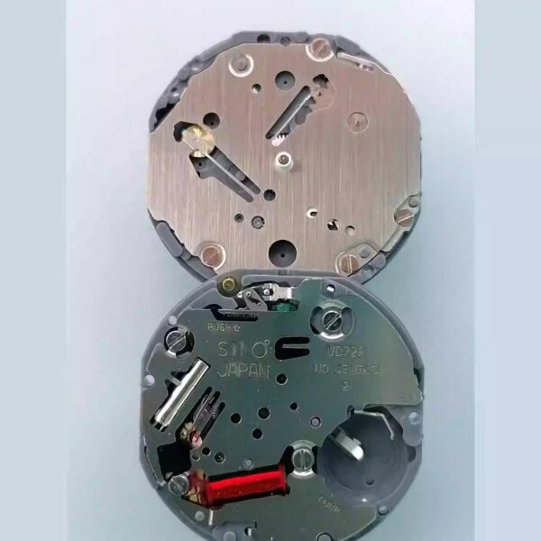 Watch Accessories: Japanese Original VD72A Quartz Movement (No Calendar), VD72 Movement (Small Seconds at 2 O'clock Position)