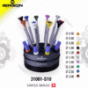 Swiss Bergeon 31081-S10 Copper-Tipped Screwdriver Set with Aluminum Shaft (Replaces 8899-S10）