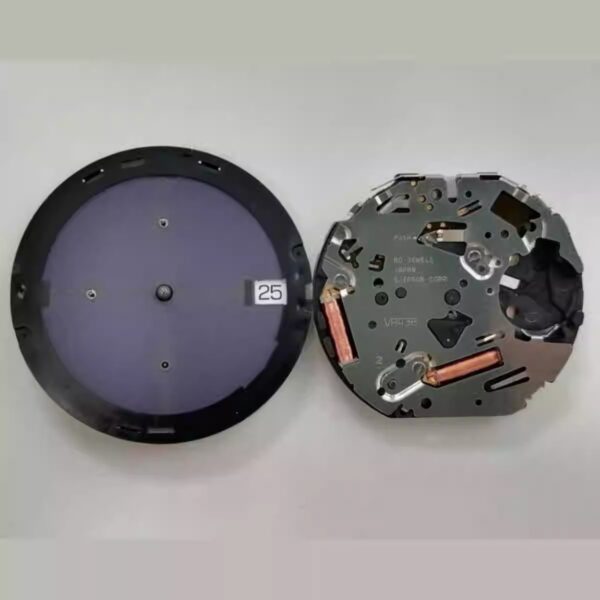 44 Watch Accessories: Original and Genuine Japanese Eco - Drive Movement, VR42B Movement, VR43 Single - Calendar Solar - Powered Movement.