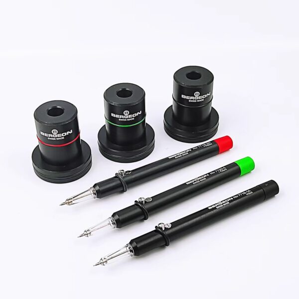 4’‘’ Swiss Made BERGEON 7721 3-Piece Automatic Oiler Set with Storage Base (Watch Lubrication Tool)