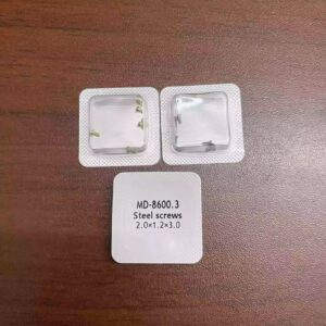Watch Accessories: Dedicated Watch Case Back Screws for Mido Belluna D 8600 Series, Small Head Full Steel Stud Screws