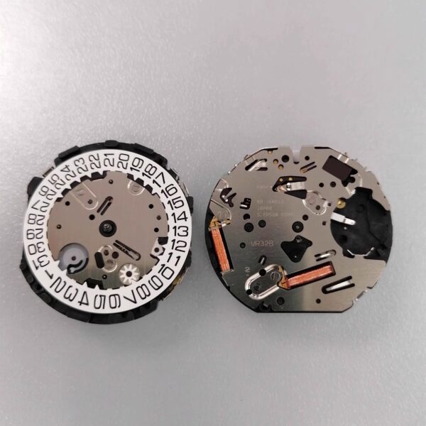 Watch Movement Accessories: VR32 Quartz Movement, VR32B Movement, Six-Hand, Sub-Seconds at 3, 6, 9 O'clock Positions