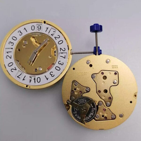 Watch Accessories, Brand New Original Swiss ETA 5040.B / 5040B Quartz Movement (White & Gold Versions)