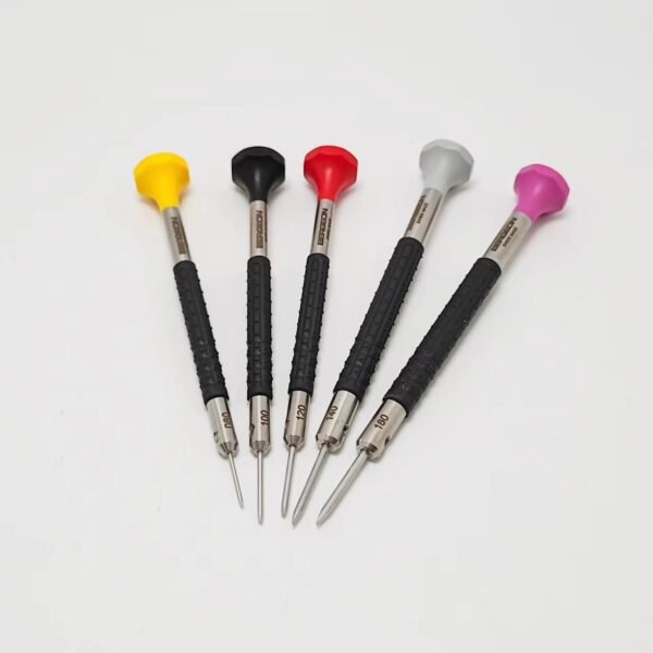 Swiss Made BERGEON 6899-P05 5-Piece Slotted Screwdriver Set (0.80-1.60mm)