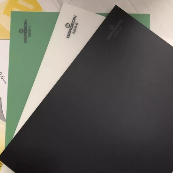 Swiss Genuine Imported BERGEON 6808-V Self-Adhesive Bench Mat; Green / Black / White