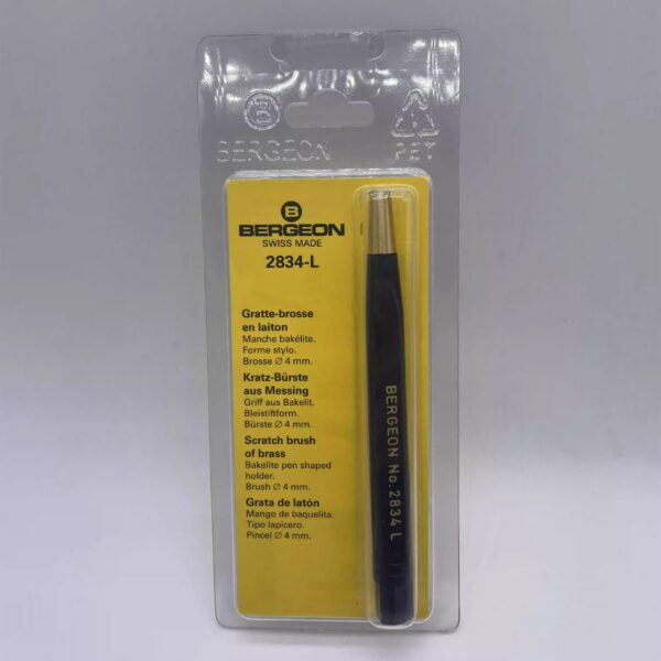 wiss Imported BERGEON 2834-L Watch Repair Tool - Copper Wire Brush & Fiberglass Cleaning Pen