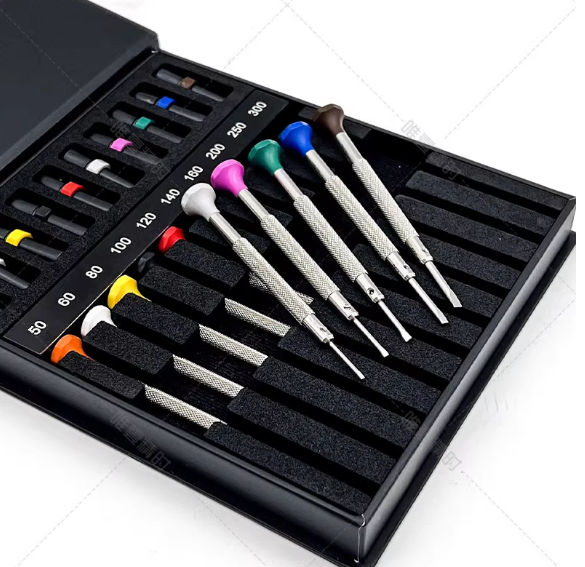 Watch Repair Tool: Swiss Made BERGEON 30081-AC10 Set of 10 Ergonomic Straight-Blade Screwdrivers