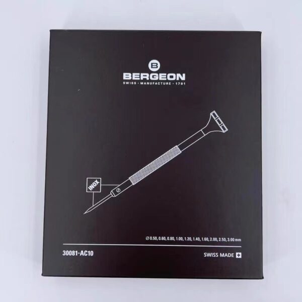 Watch Repair Tool: Swiss Made BERGEON 30081-AC10 Set of 10 Ergonomic Straight-Blade Screwdrivers