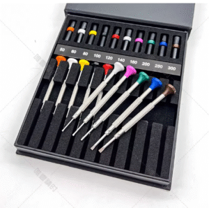 Watch Repair Tool: Swiss Made BERGEON 30081-AC10 Set of 10 Ergonomic Straight-Blade Screwdrivers
