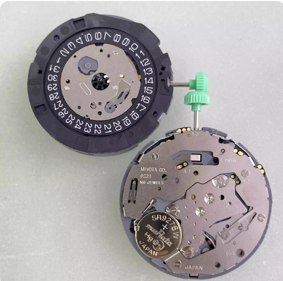 Watch Accessories: Brand-New Original Japanese Miyota OS21 Quartz Movement, Calendar at 6 O'clock Position