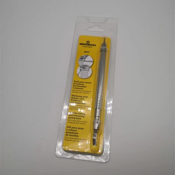 5】 Swiss Imported BERGEON 8111 Heavy-Duty Spring Bar ToolDual-Tip Design for Stainless Steel and Leather Straps
