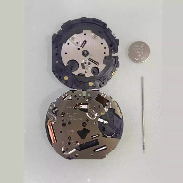 Watch Movement: Brand-New Japanese VL58A Movement, Single Calendar Two-and-a-Half-Hand Quartz Movement; VL57 (No Calendar)