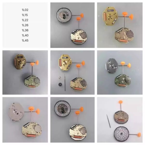 5】 Japanese Miyota Quartz Repair Movements: 1L02, 1L15, 1L22, 1L26, 1L36, 1L40, 1L45