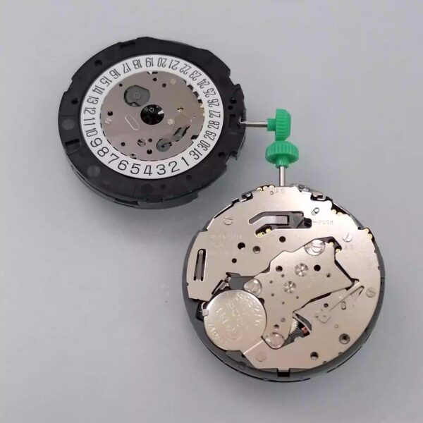 6- Watch Movement Accessories: Brand-New Original Japanese Miyota OS20 Movement, 3-6-9 Seconds, Calendars at 3 & 6 O'clock Positions