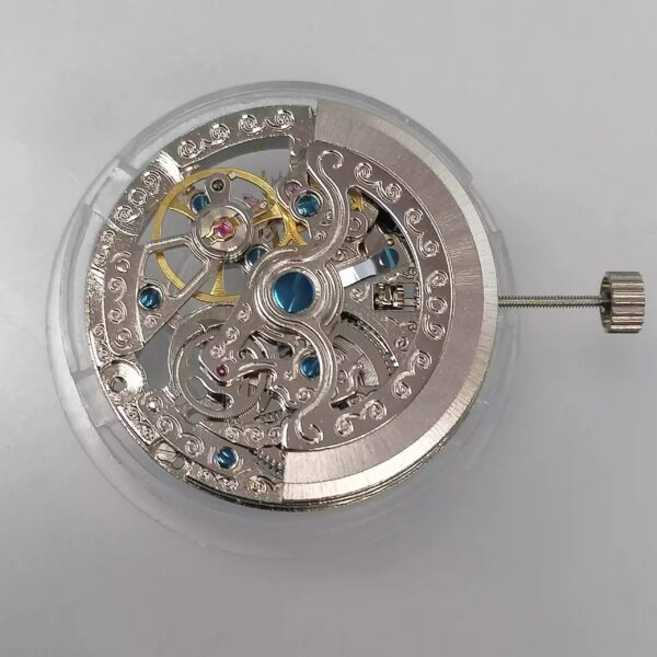 Watch Accessories, Brand-New Tianjin TY2807 Movement, ST16 Skeleton Automatic Movement, Domestic-Made Mechanical Movement.