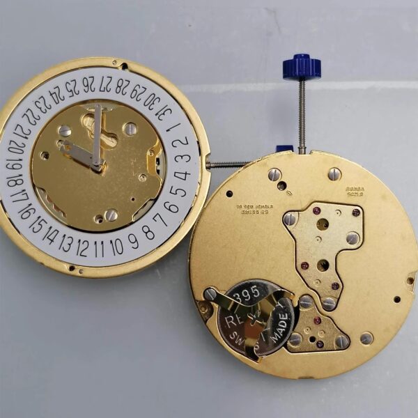 6 Watch Accessories, Brand New Imported Swiss RONDA 5021.D Movement (Gold and White Versions), 5-Hand Movement