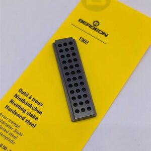 Swiss Imported BERGEON 1902 36-Hole Steel Drill Plate – Watch Repair Tool