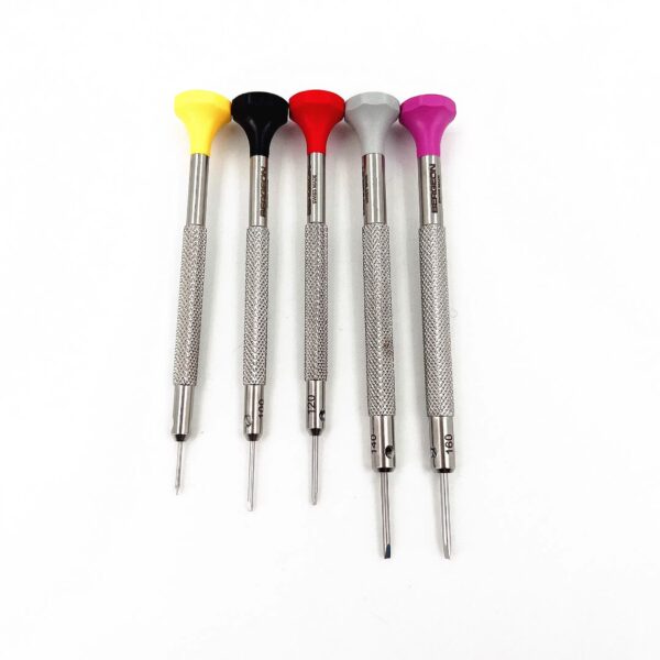 Swiss Made BERGEON 30081-P05 5-Piece Slotted Screwdriver Set